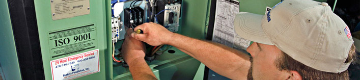 technician working on a compressed air system