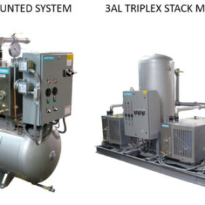 Airtech offers 3AL Tank Mounted and Triplex Stack Mounted Air Compressor Systems.
