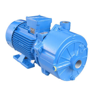 Airtech 3AVN Liquid Ring Vacuum Pump with motor and cylindrical housing on a white background.