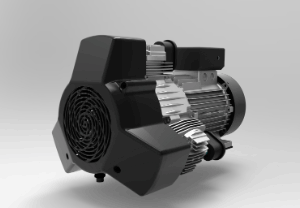 The Airtech CIT Series Direct Drive Oil-Less Compressor in black and silver, shown on a plain gray background.