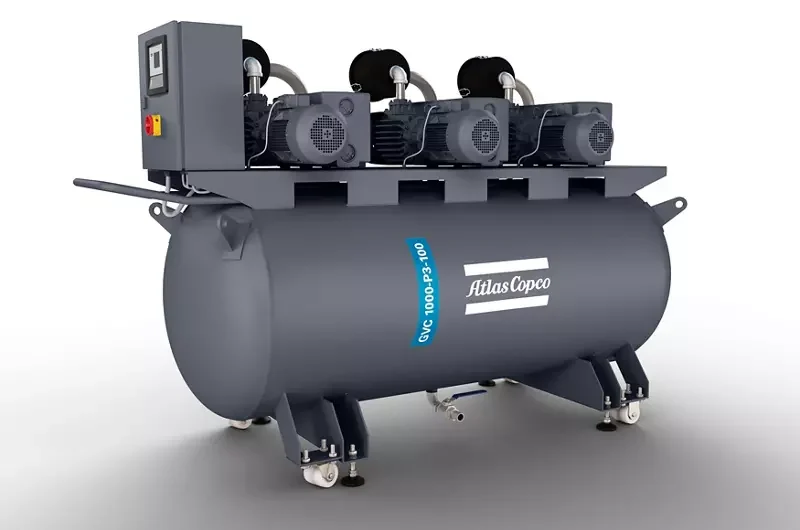 Atlas Copco Tank – mounted vacuum pump systems with rotary vane pumps